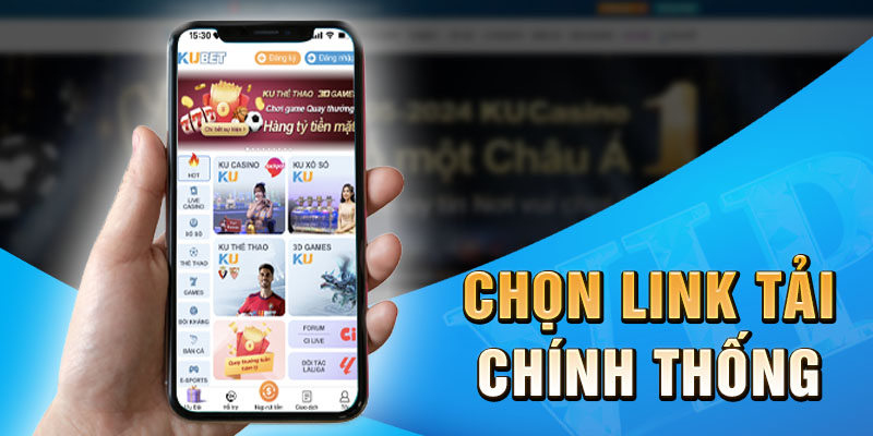 Chọn đường link chính thống để tải app để tránh các rủi ro không đáng có